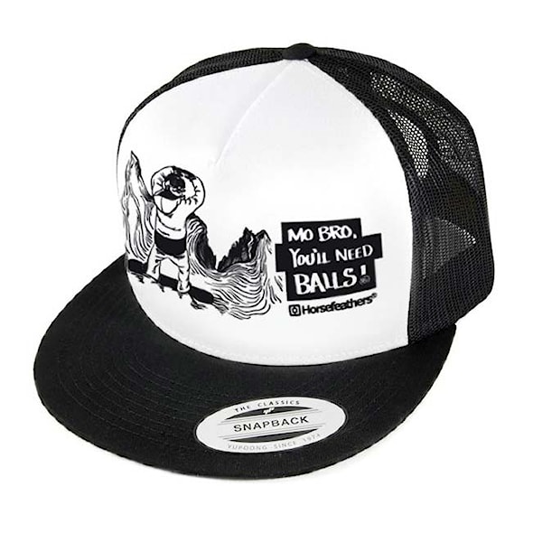 Kšiltovka Horsefeathers Balls Trucker black/white