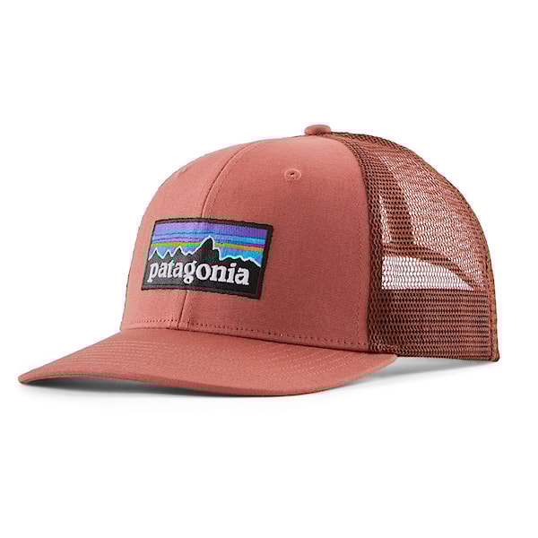 Cap Patagonia P-6 Logo Trucker Hat potters red 2025