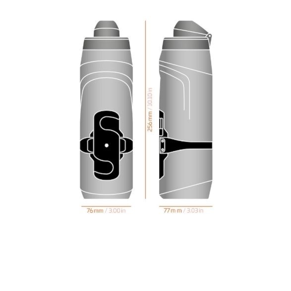Bike bottle Fidlock Bottle Twist 800 Set + Bottle Base dark