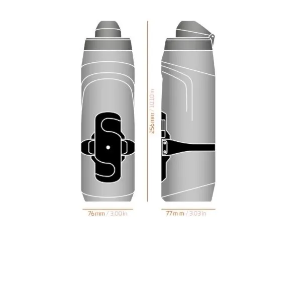 Bidon do roweru Fidlock Bottle Twist 800 Set + Bottle Base dark