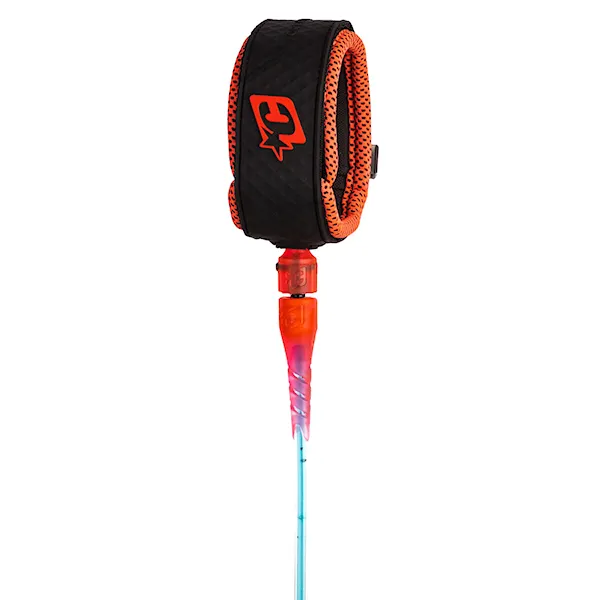 Surf leash Creatures Pro 7 fluro blue speckle fluro red bla