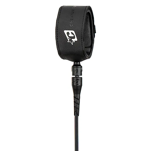 Surf leash Creatures Superlite Pro 7 black silver