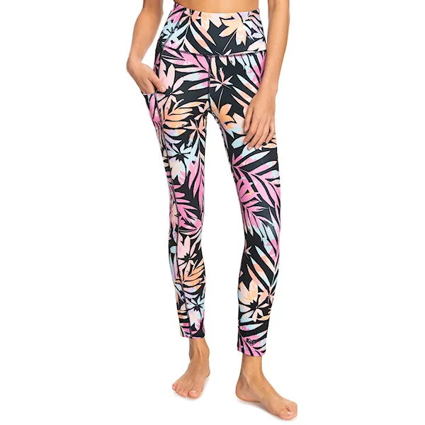 Fitness legginsy Roxy Heart Into It Ankle Legging PT anthracite zebra jungle 2023