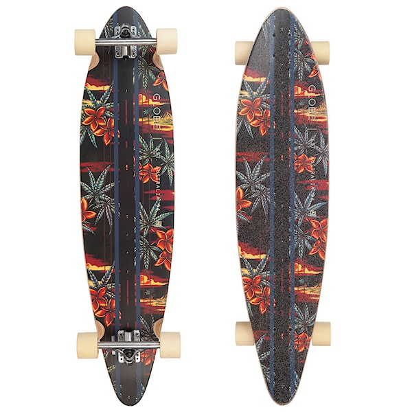 Longboard Globe Pinner black/red/pakalolo
