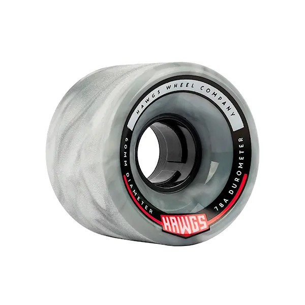 Longboard kolečka Hawgs Chubby grey/white swirl