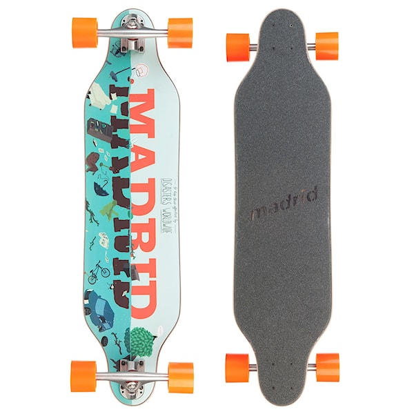 Longboard Madrid Weezer disaster relief 2015