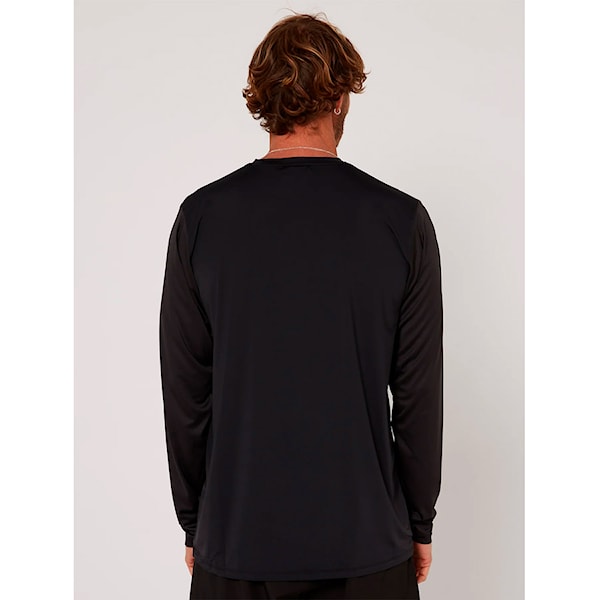 Lycra Follow Hybrid Tee L/S charcoal/black 2026
