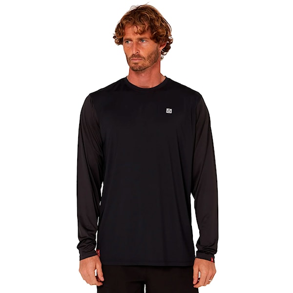 Lycra Follow Hybrid Tee L/S charcoal/black 2026