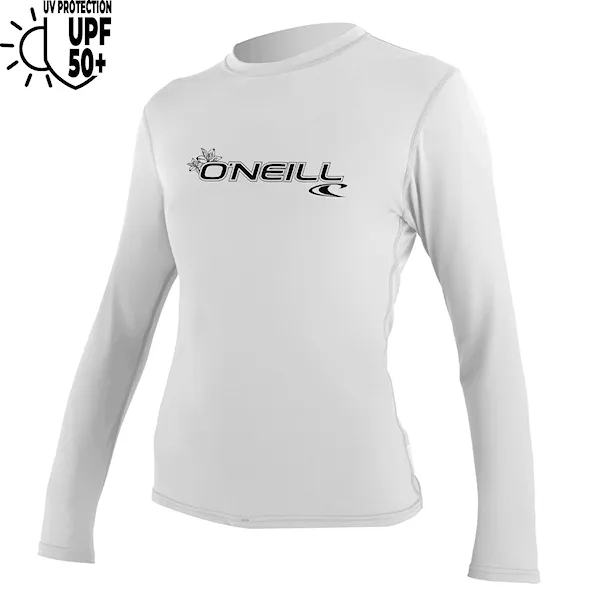 Lycra O'Neill Wms Basic Skins L/S Sun Shirt white 2026