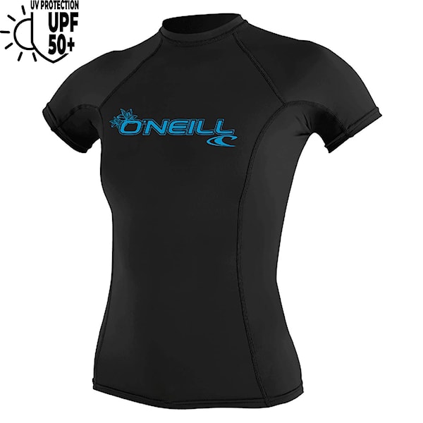 Lycra O'Neill Wms Basic Skins S/S Rash Guard black 2026