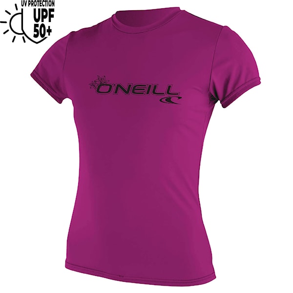 Lycra O'Neill Wms Basic Skins S/S Sun Shirt fox pink 2026