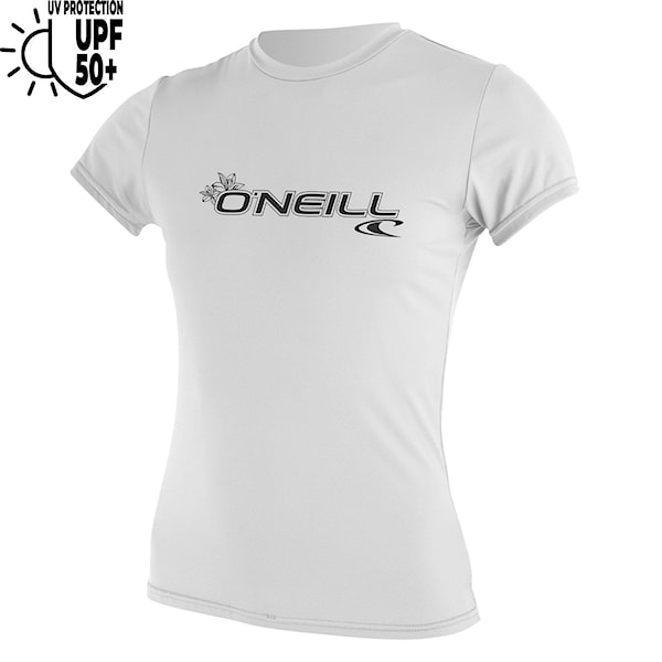 Lycra O'Neill Wms Basic Skins S/S Sun Shirt white 2026