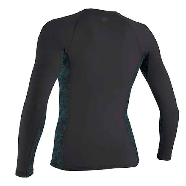 Lycra O'Neill Wms Hyperfreak Skins L/S Rash Guard temperedsteel/shaded island sky 2026