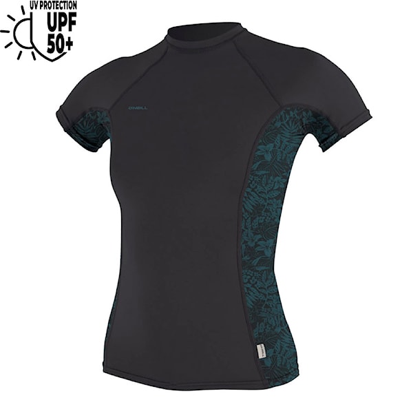 Lycra O'Neill Wms Hyperfreak Skins S/S Rash Guard temperedsteel/shaded island sky 2026