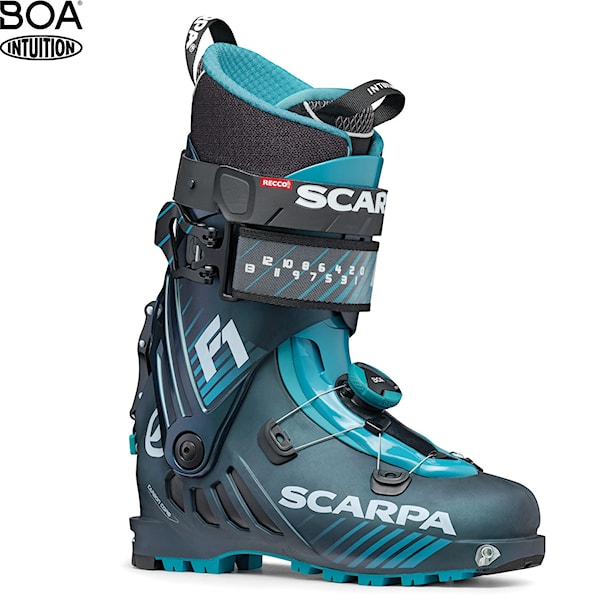 Lyžáky SCARPA F1 3.0 anthracite/ottanio 2023