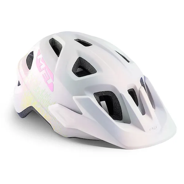 Kask rowerowy MET Eldar iridescent white texture/matt 2022