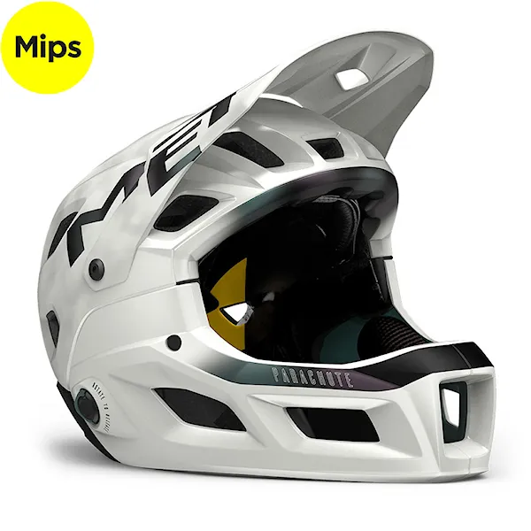 Kask rowerowy MET Parachute MCR MIPS white iridescent/matt 2022