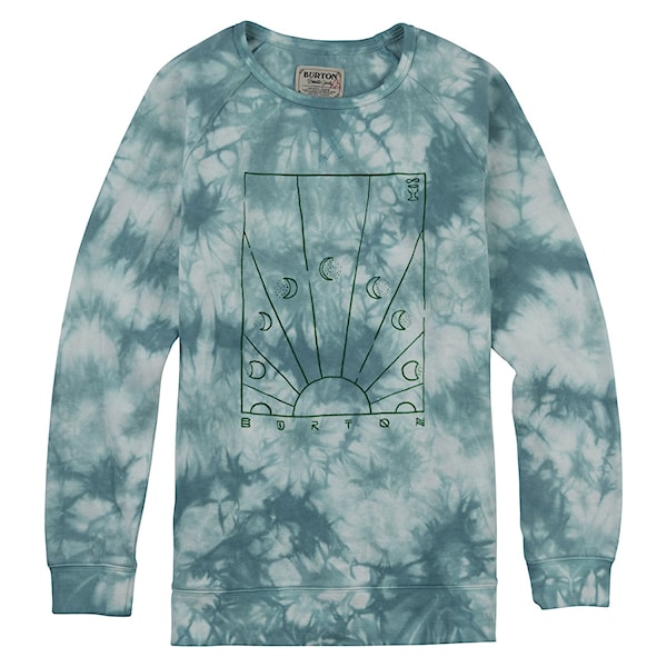 Bike mikina Burton Dusk Crew agate tie dye 2017