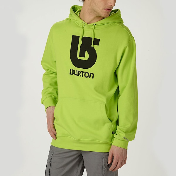 Bike mikina Burton Logo Vertical Pullover lime green 2015