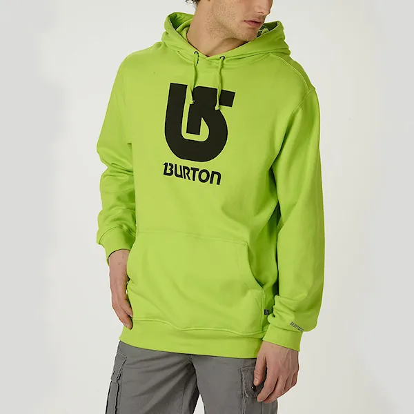 Bike mikina Burton Logo Vertical Pullover lime green 2015
