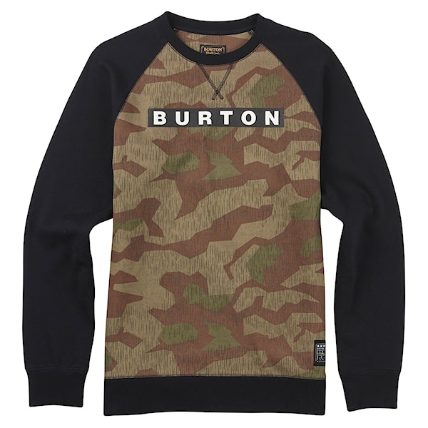 Bike mikina Burton Vault Crew splinter camo 2017