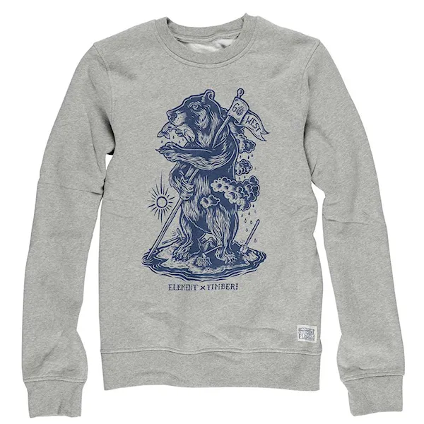 Bike Hoodie Element Go West Cr grey heather 2015