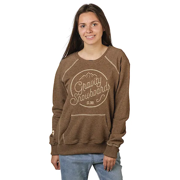 Bike mikina Gravity Connie Crew mocca heather 2016