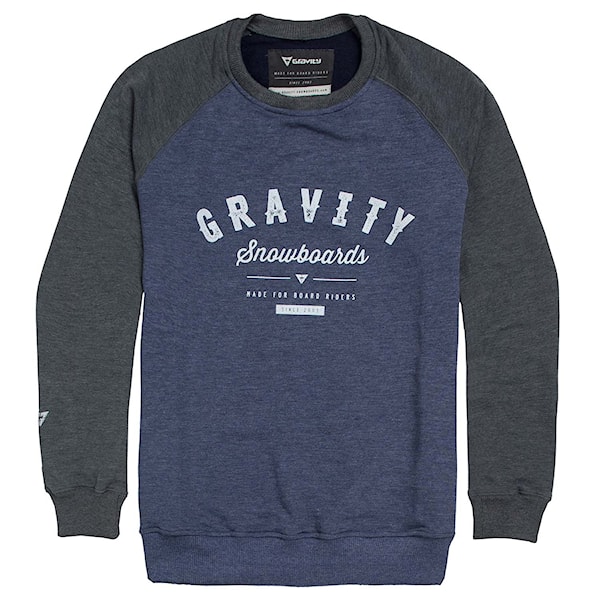 Bike mikina Gravity Jeremy Crew indigo heather 2016