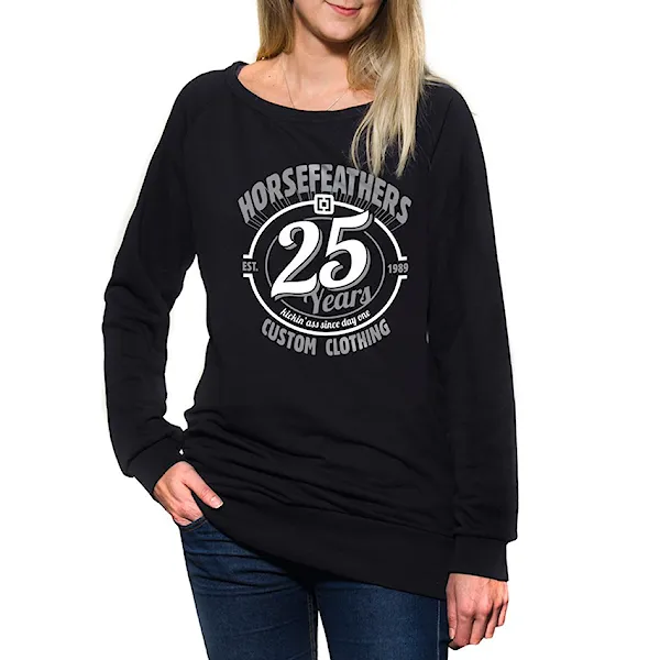 Bike mikina Horsefeathers 25Hf Wms Crew black 2015
