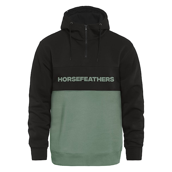 Bluza Horsefeathers Fulton black/iceberg green 2025