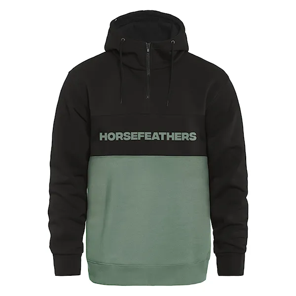 Bluza Horsefeathers Fulton black/iceberg green 2025