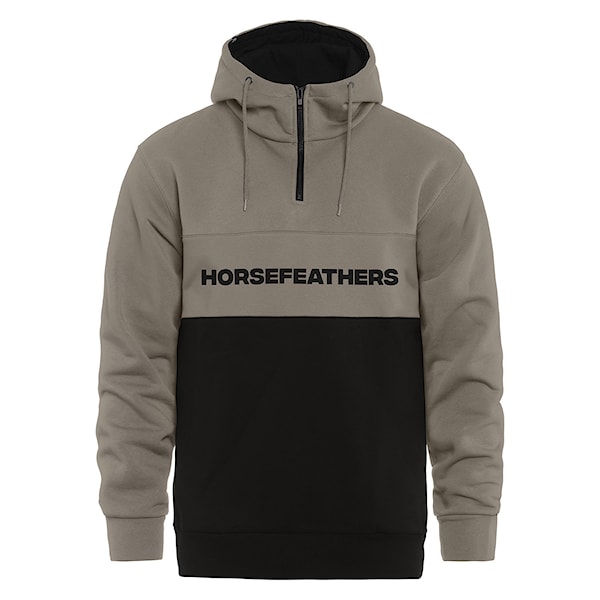 Mikina Horsefeathers Fulton taupe/black 2025