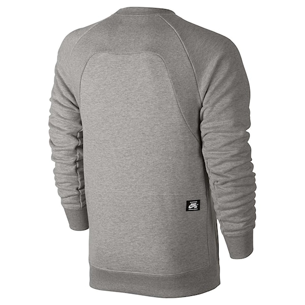 Bike Hoodie Nike SB Everett Motion Crew dk grey heather/black 2016
