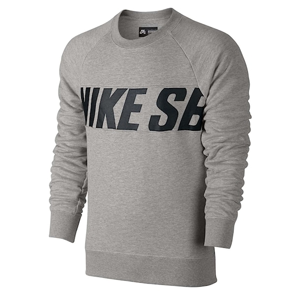 Bike mikina Nike SB Everett Motion Crew dk grey heather/black 2016