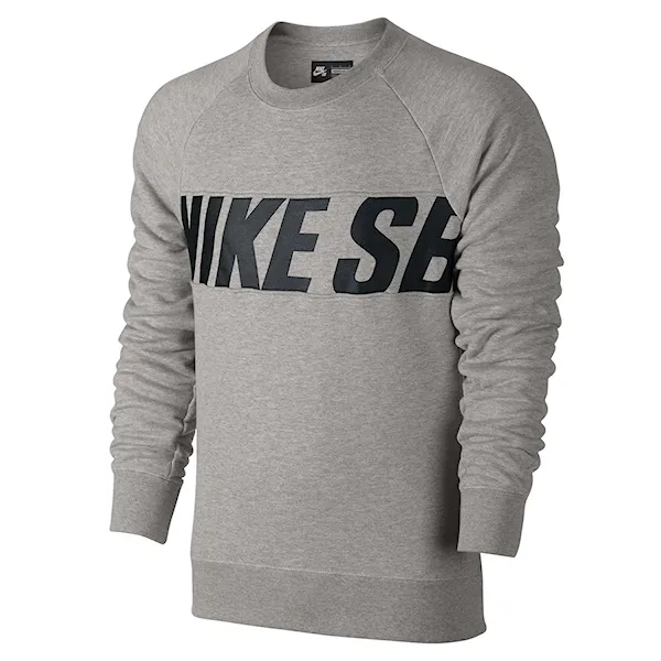 Bike Hoodie Nike SB Everett Motion Crew dk grey heather/black 2016