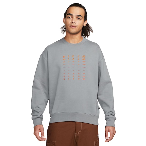 Hoodie Nike SB Fleece Crew Fade GFX smoke grey 2023