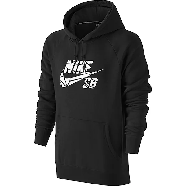 Bike Hoodie Nike SB Icon Grip Tape Pullover black/white 2016