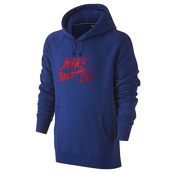 Bike mikina Nike SB Icon Grip Tape Pullover deep royal blue/gym red 2016