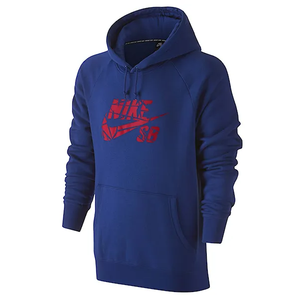 Bike Hoodie Nike SB Icon Grip Tape Pullover deep royal blue/gym red 2016