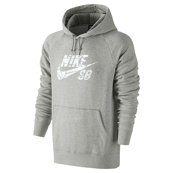 Bike mikina Nike SB Icon Grip Tape Pullover dk grey heather/white 2016