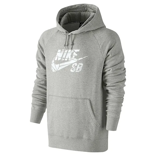 Bike Hoodie Nike SB Icon Grip Tape Pullover dk grey heather/white 2016