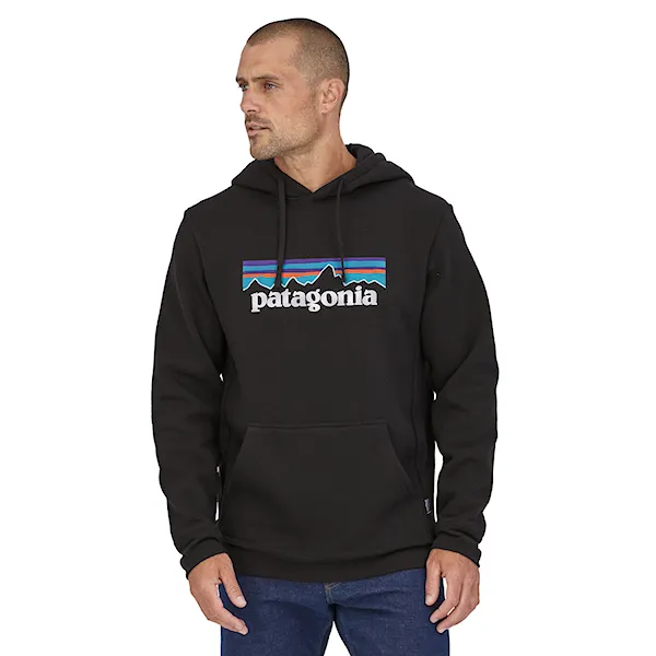 Mikina Patagonia P-6 Logo Uprisal Hoody black 2025
