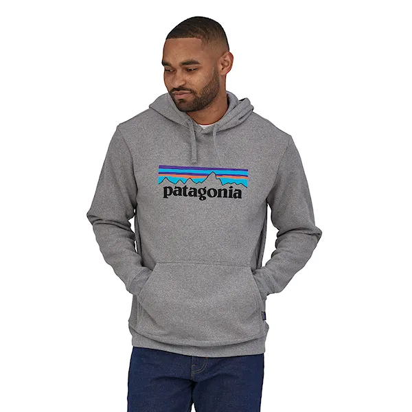Mikina Patagonia P-6 Logo Uprisal Hoody gravel heather 2025