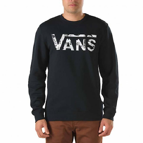 Bike mikina Vans Classic Crew black/checkered past 2015