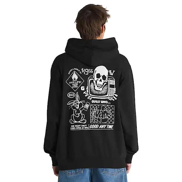 Hoodie Vans Crazy Eddy 66 Loose Po black 2024