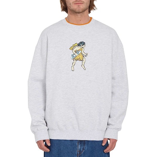 Mikina Volcom FA Todd Bratrud Crew heather grey 2023