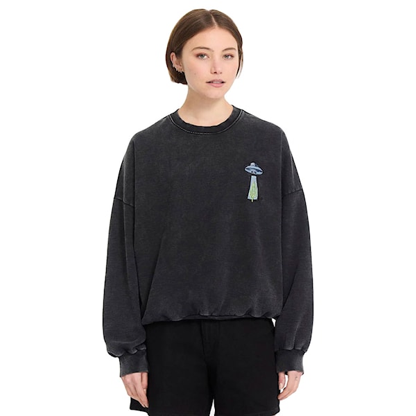 Mikina Volcom Wms FA Mickey Mason Crew vintage black 2026