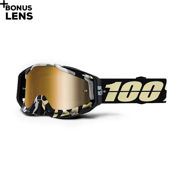Bike brýle 100% Racecraft ergoflash | mirror true gold 2021