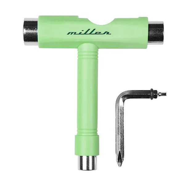 Narzędzie do longboardu Miller T-Tool green