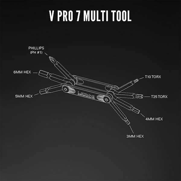 Nářadí na kolo Lezyne V Pro 7 black